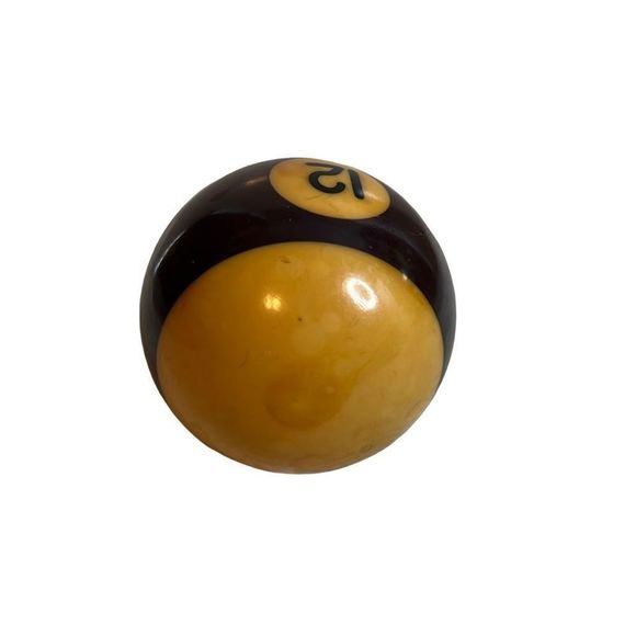 Vintage 60s-70s Pocket 12 Purple Stripes Pool Ball 2” Billiards - Picture 5 of 6